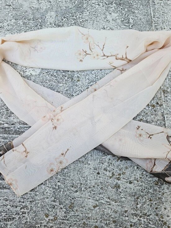 Accessories - Women Scarf Long Chiffon Blossom Oriental Light Weight Long Scarf New